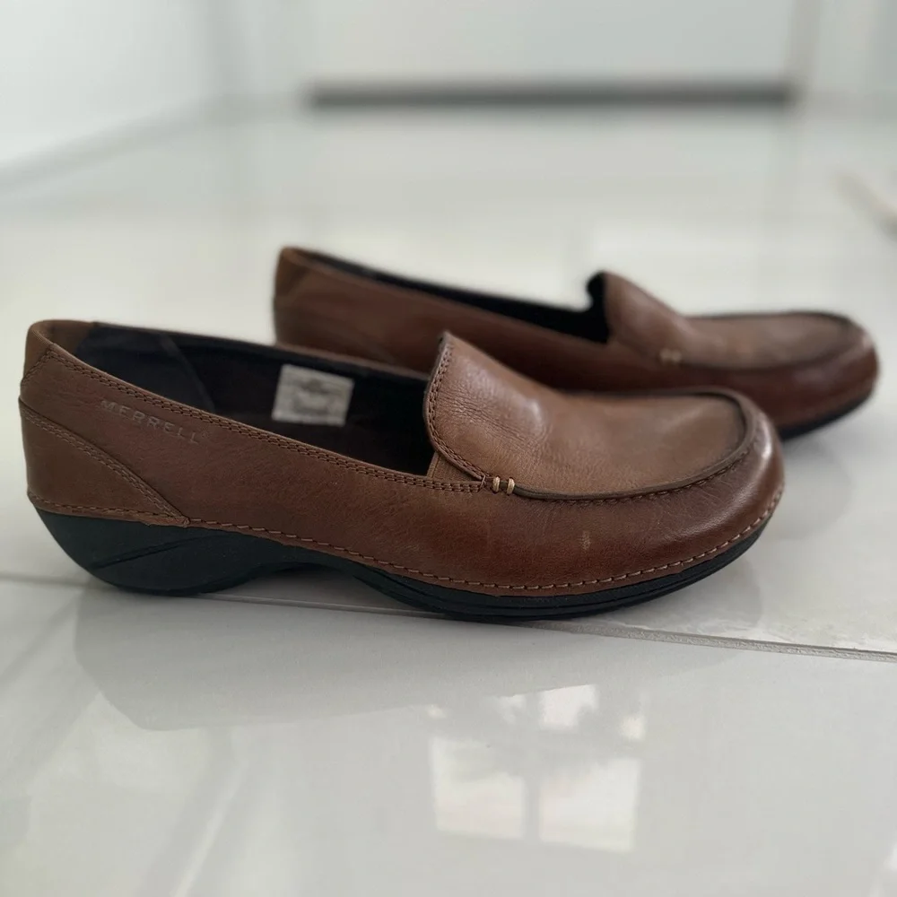 Merrell Parma Leather Slip-On Loafers Women’s 7.5 - Picture 4 of 11